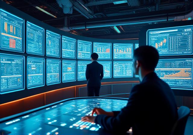 AI-driven data visualization across multiple screens